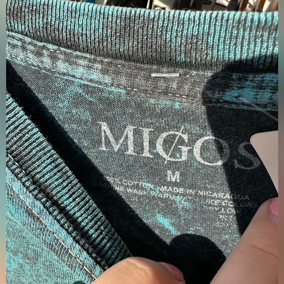 Blue Graphic Crew Neck T-Shirt - Picture 2 of 2